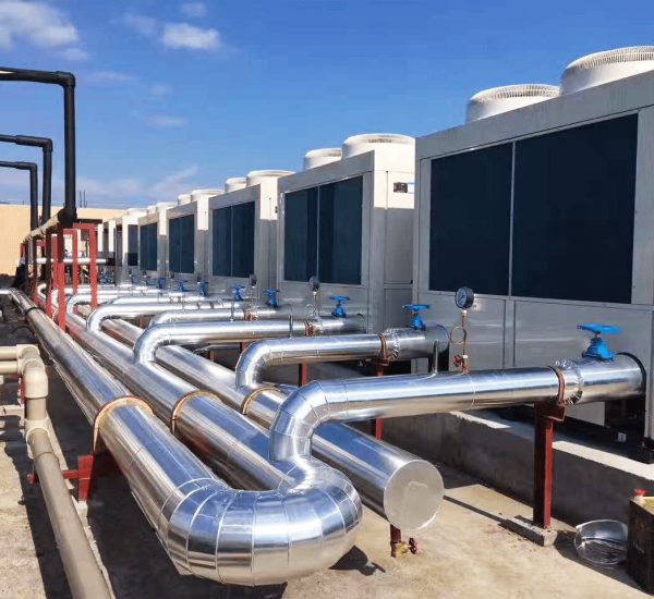 Chilled water flushing works 1